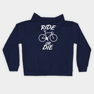 Ride or die cycling Kids Hoodie